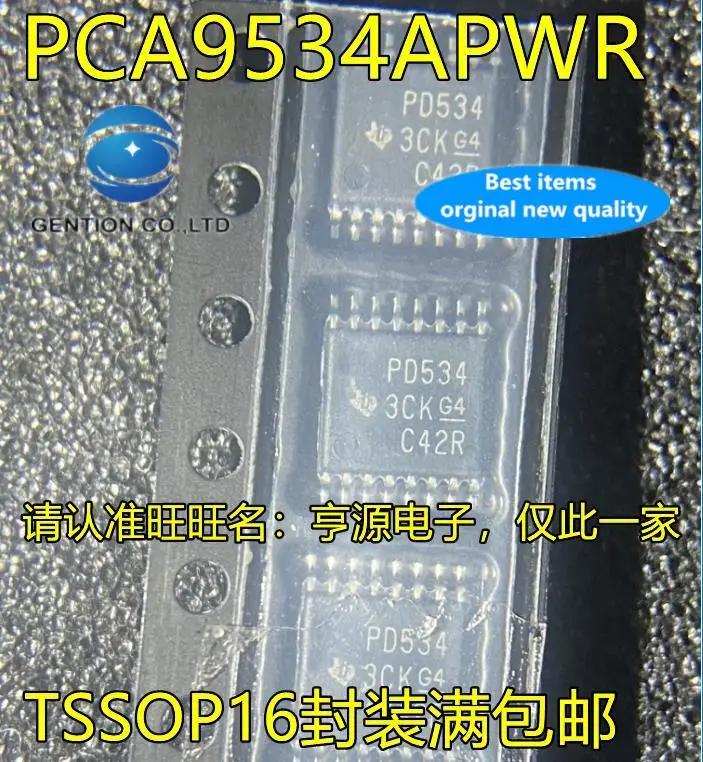 10pcs 100% orginal new   PCA9534 PCA9534PWR PD534 TSSOP16 interface 8-bit I/O expander